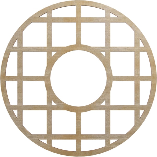 Ekena Millwork O'Neal Wood Fretwork Pierced Ceiling Medallion, Hickory, 20"OD x 7 1/4"ID x 1/4"T CMWP20X20X0250ONHI - main